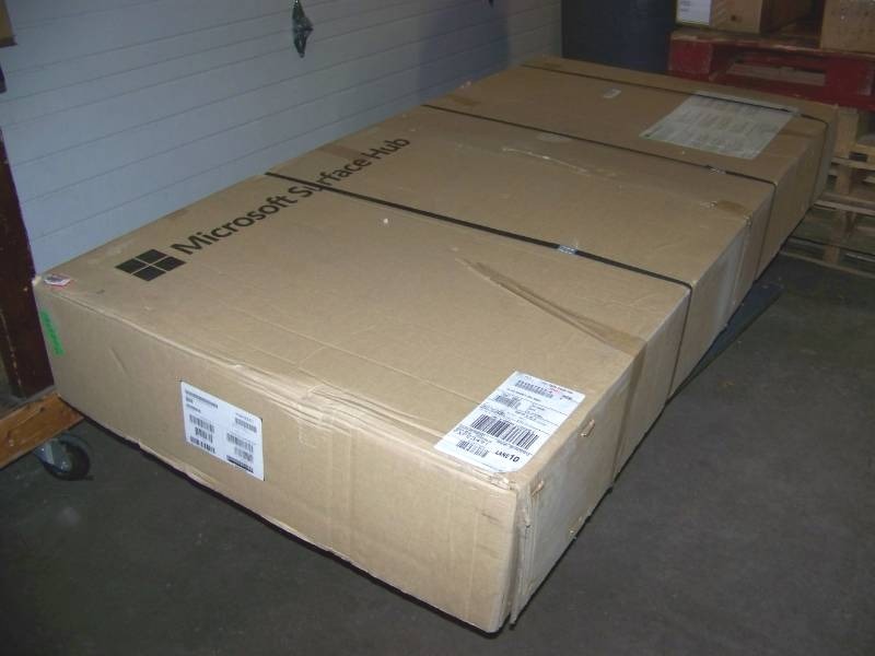 lot 75 image: Microsoft Surface Hub, 84 Floor Supported Mount - NEW in Original Box