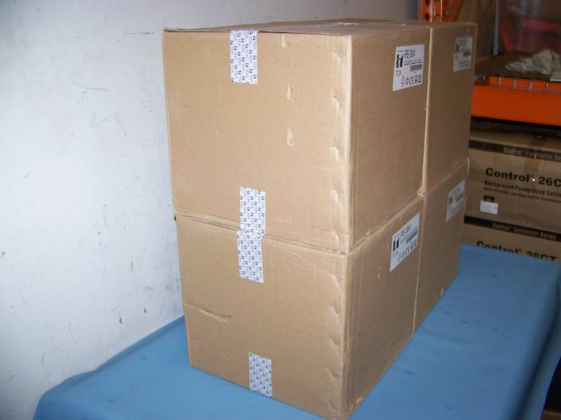 lot 56 image: (4) TOA, Pendant Style Ceiling Speakers  Loudspeakers - NEW in Original, Sealed Boxes