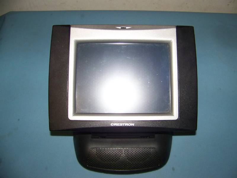 lot 49 image: (5) Crestron, 6.4 Touch Panel (Touchpanel) Controllers, (3) Brackets and (1) 1-Way RF Gateway Receiver