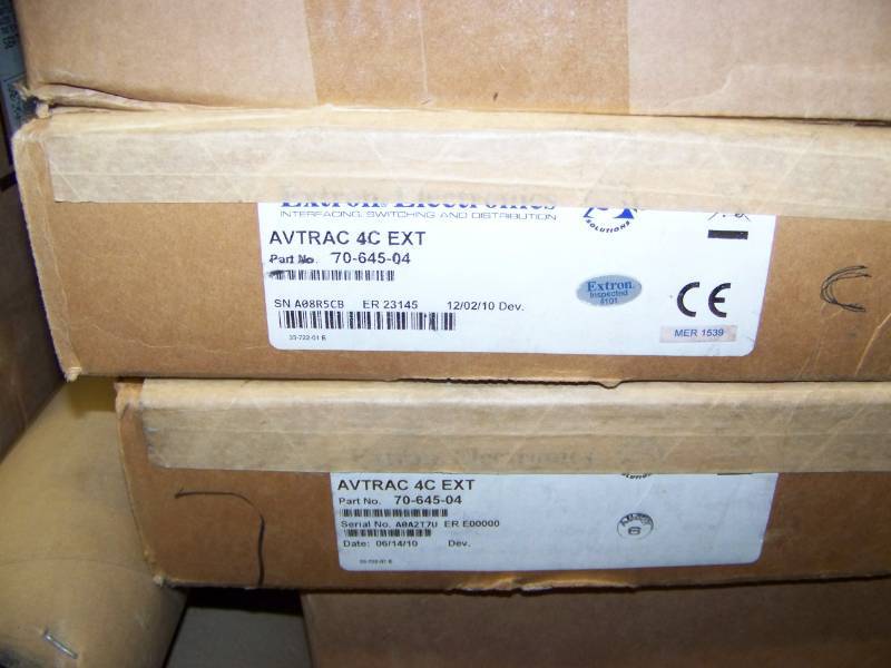 lot 116 image: (8 Wide Shelf - LARGE LOT) Miscellaneous Chief, Extron Electronics, Panasonic and Middle Atlantic items in Original Boxes