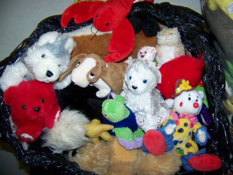 lot 120 image: HUGE lot of Beanie Babies, Webkinz and Stuffed Animals