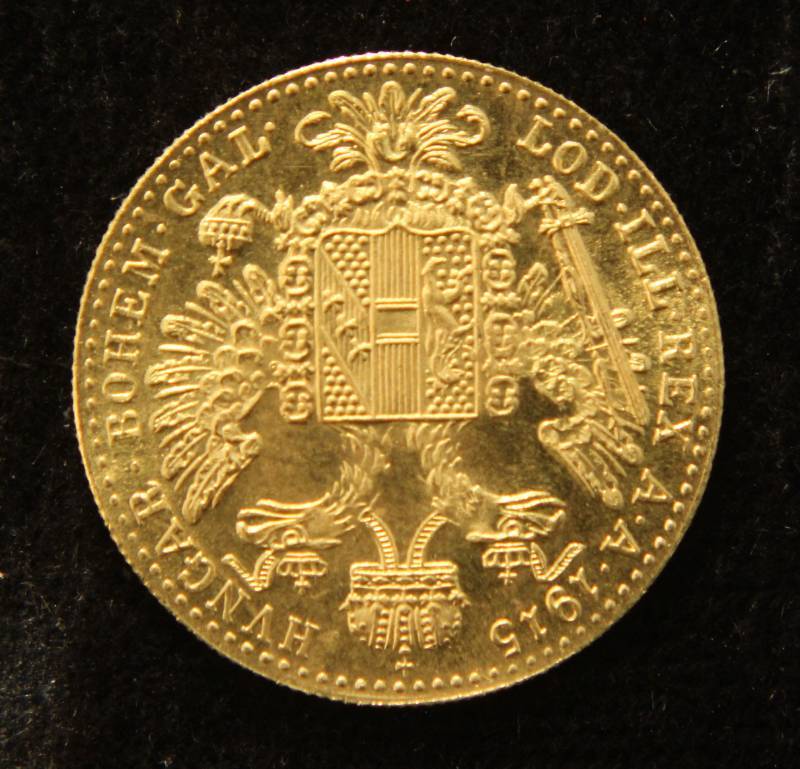 1915 AUSTRIA GOLD 1 DUCAT BU-UNC (MELT .1106 PURE GOLD)