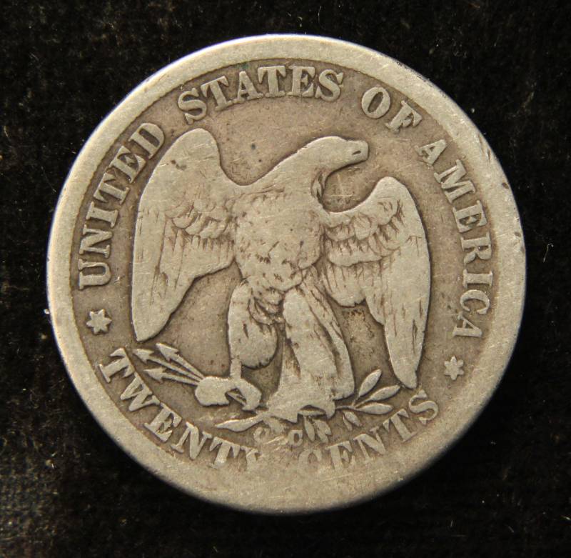 1875-CC CARSON CITY TWENTY CENT PIECE
