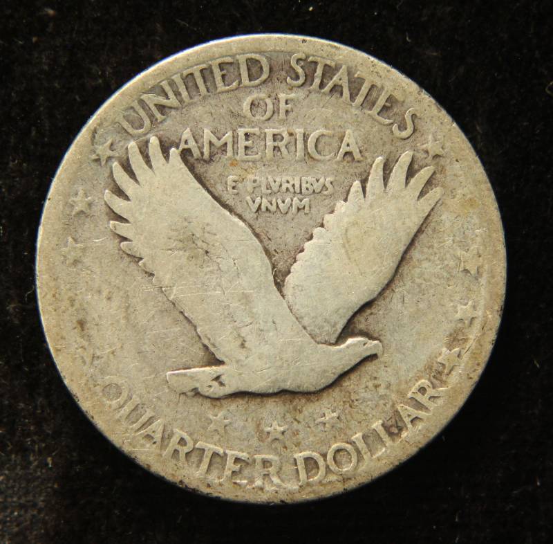 1927-S STANDING LIBERTY SILVER QUARTER BETTER DATE COIN