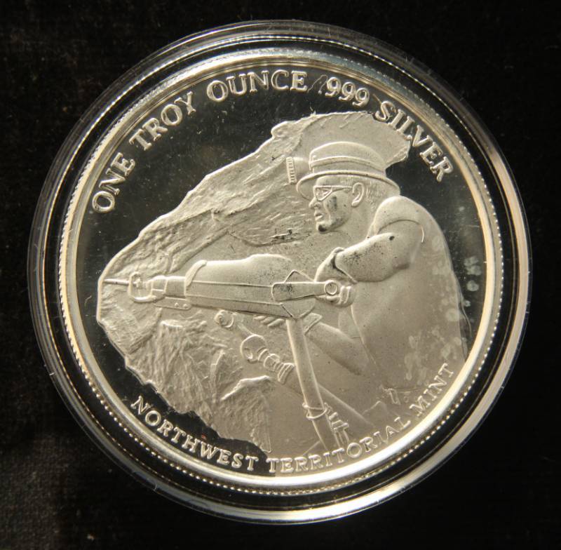 1 TROY OZ. .999 FINE SILVER NWT PAN AMERICAN ROUND IN AIRTITE