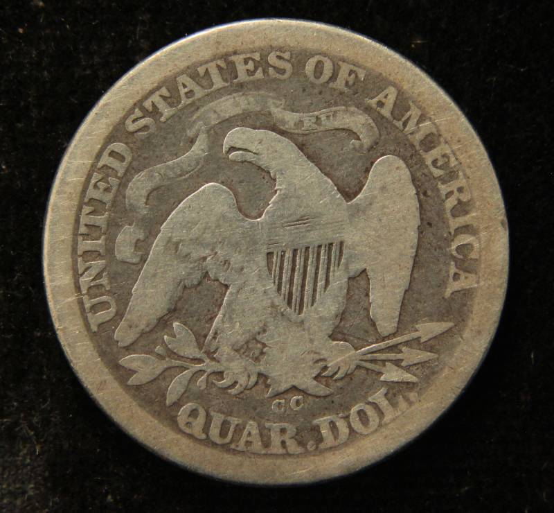 1876-CC CARSON CITY SEATED LIBERTY QUARTER