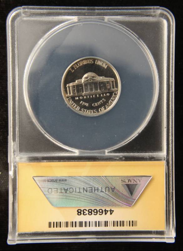 1955 PROOF JEFFERSON NICKEL PF68 ANACS HIGH GRADE PROOF COIN