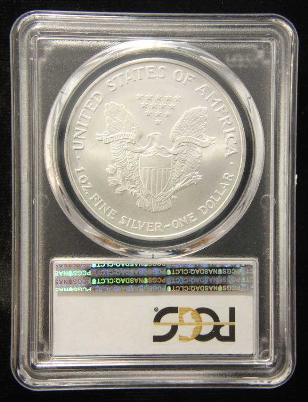 2007 AMERICAN SILVER EAGLE 1 TROY OZ. .999 FINE SILVER MS69 PCGS