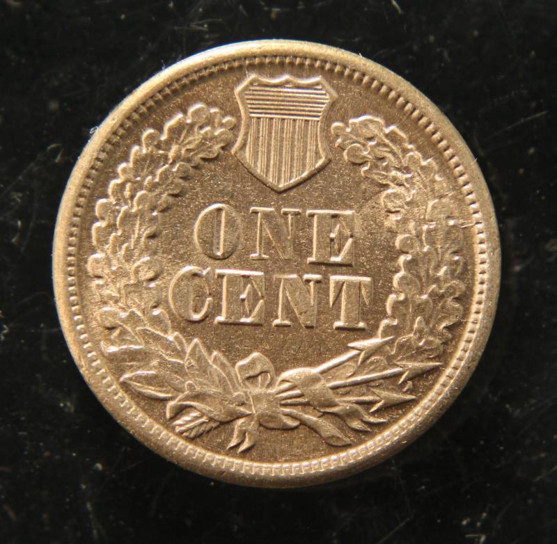 1864 COPPER NICKEL INDIAN HEAD CENT GEM BU