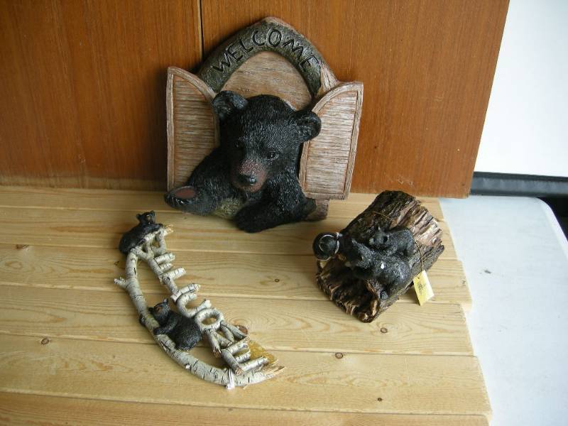lot 66 image: Black Bear Welcome Signs and Rain Spout