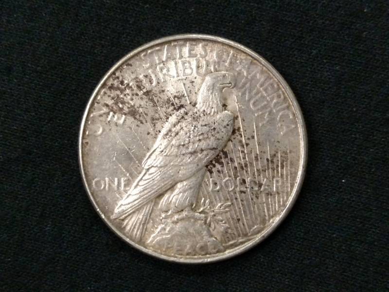 lot 23 image: 1923 D Peace Silver Dollar...