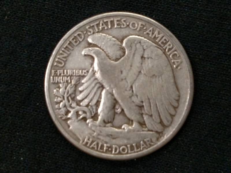 lot 38 image: 1942 Walking Liberty Silver Half Do...
