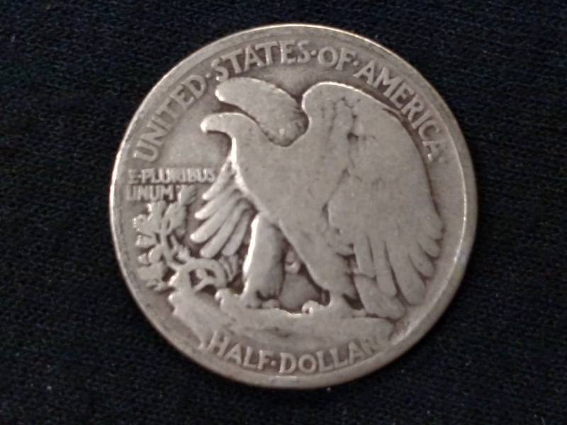 lot 39 image: 1943 Walking Liberty Silver Half Do...