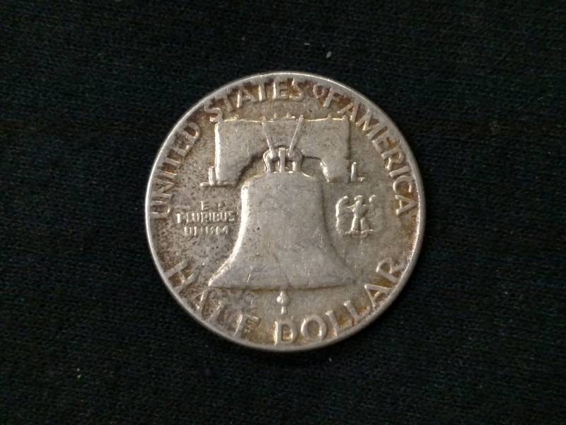 lot 43 image: 1954 Franklin Silver Half Dollar...