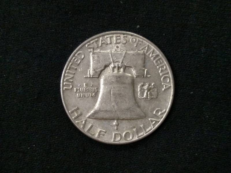 lot 47 image: 1963 D Franklin Silver Half Dollar...