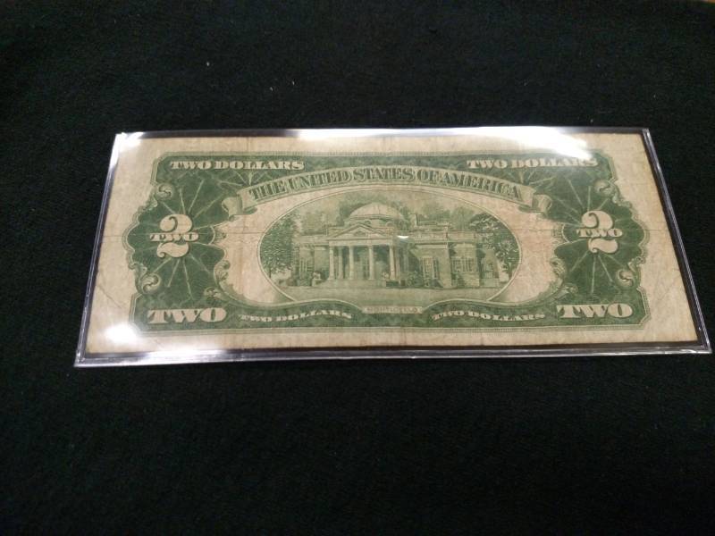 lot 57 image: 1928 A Two Dollars Red Seal Note...