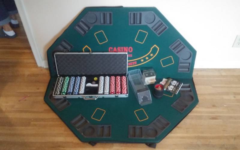 lot 39 image: Game Table Top, Poker Chips, Related