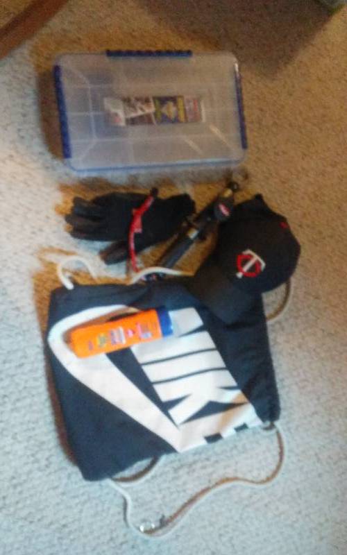 lot 63 image: Lot Of Fishing Related-Organizer, Grabber, Gloves