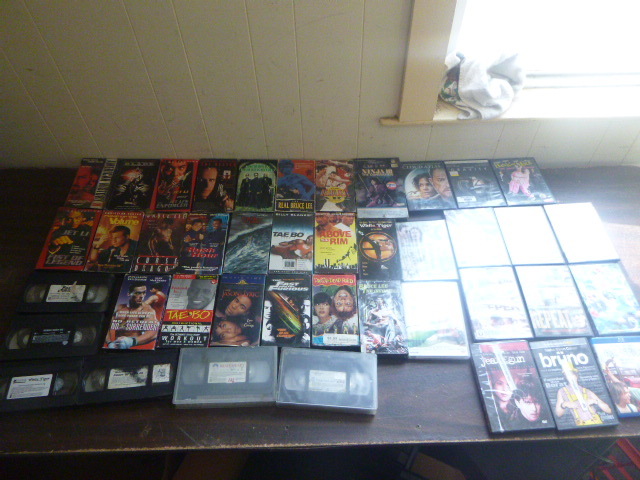 lot 18 image: VHS and DVD Movies