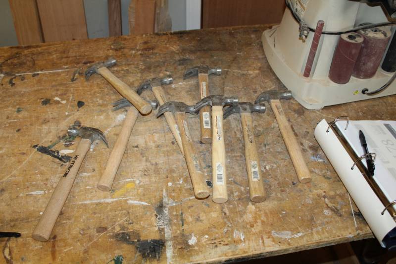 lot 145 image: Lot of (10) 7oz. Hammers