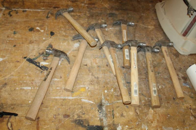 lot 148 image: Lot of (10) 7oz. Hammers