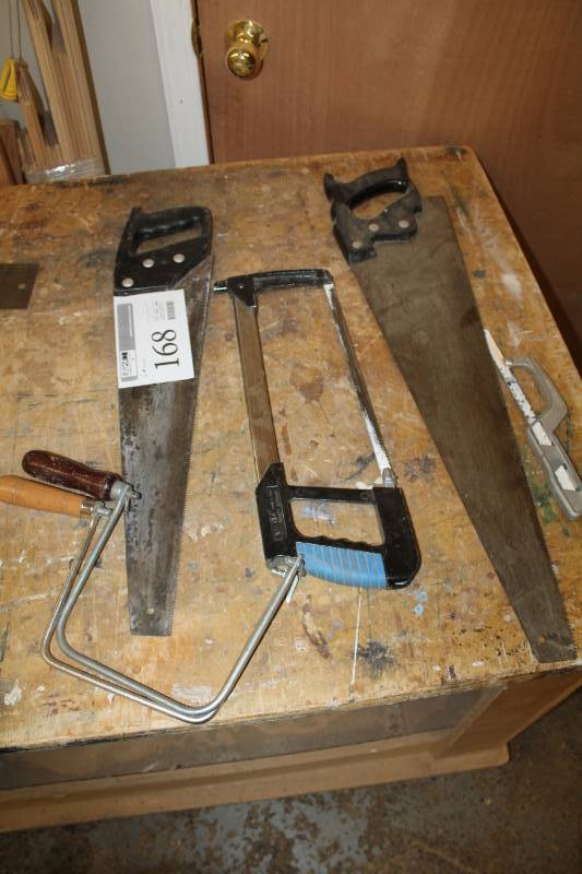 lot 168 image: Lot of (6) Hand Saws - Wood, Hack
