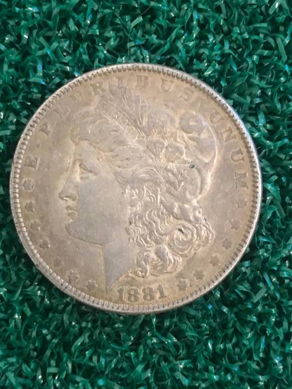 lot 38 image: 1881 Morgan Silver Dollar