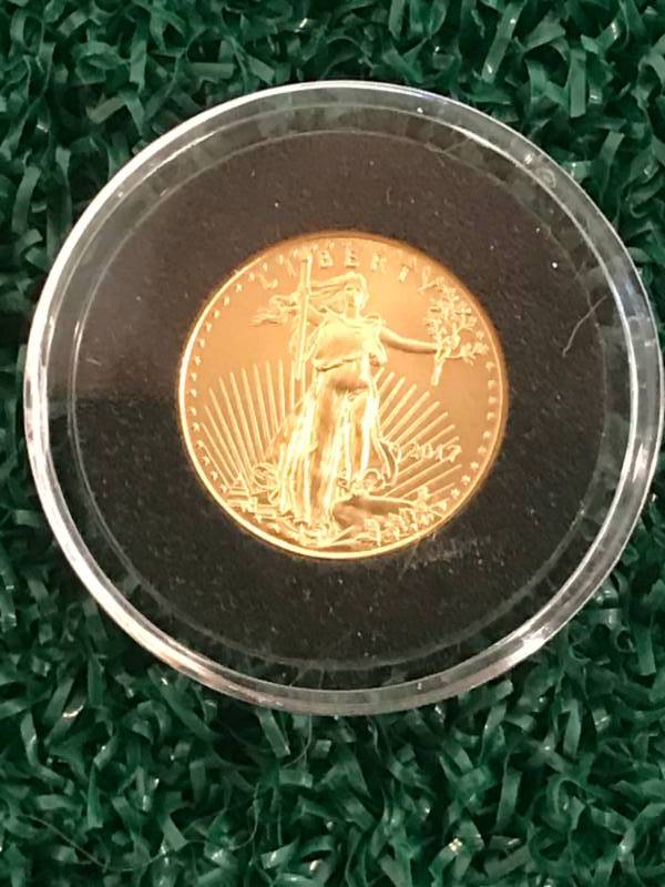 lot 57 image: 110 Ounce Canadian Maple 24K Gold Coin