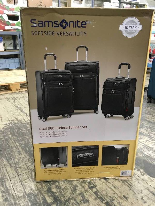 Samsonite 3PC Softside Luggage, Retail $189.99