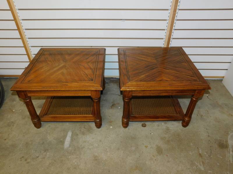 lot 38 image: Two Wood End Tables