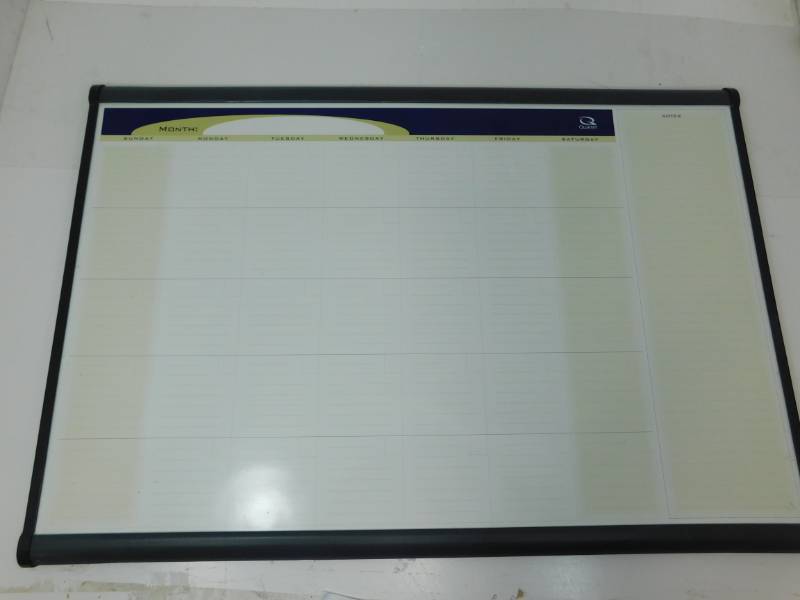 lot 49 image: Quartet Infinity Magnetic Glass Dry-Erase Calendar Board