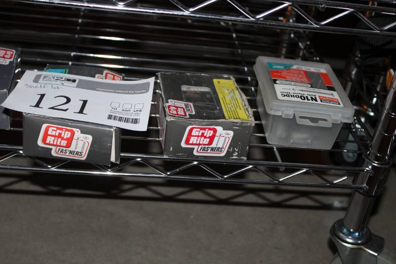 lot 121 image: Screws, Fasteners, Misc. Hardware, And More