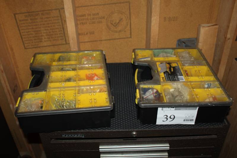lot 39 image: Lot of (2) Stanley Professional Deep Storage Organizers