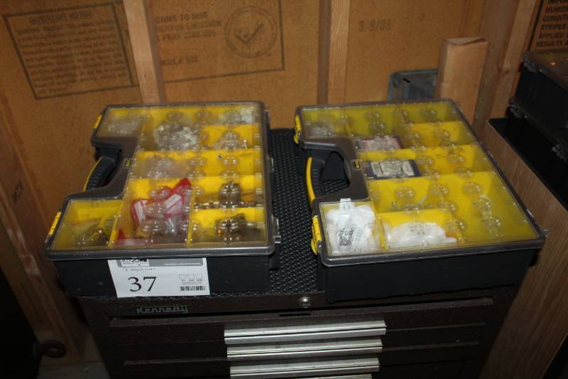 lot 37 image: Lot of (2) Stanley Professional Deep Storage Organizers