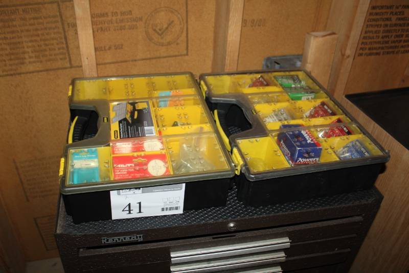 lot 41 image: Lot of (2) Stanley Professional Deep Storage Organizers
