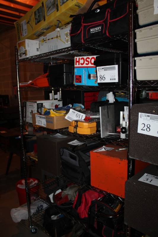 lot 191 image: 6-Wire Shelf Rolling Shelving Unit