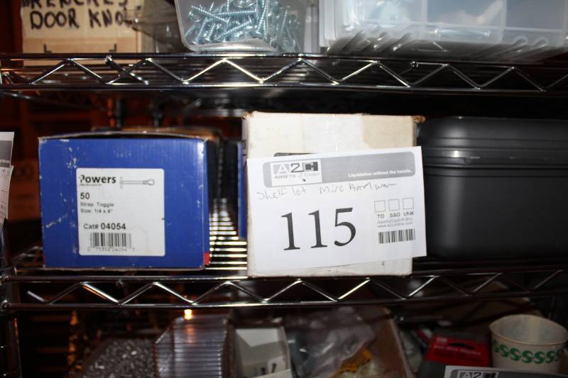 lot 115 image: Misc. Hardware - Stick Nails, Anchor Kits, Air Deflector, And More