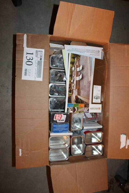 lot 130 image: Screws, Light Panels, Outlet Covers
