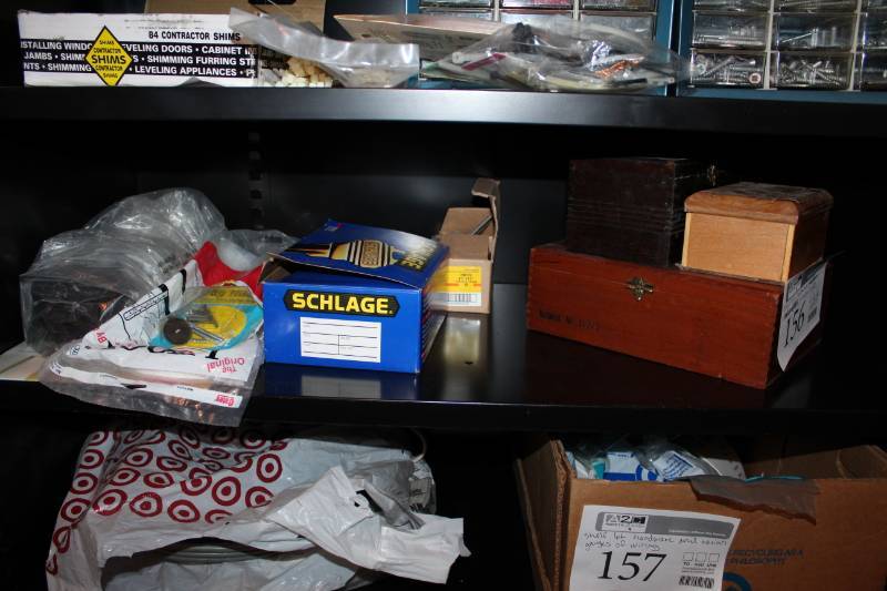 lot 156 image: Hardware, Wood Cigar Boxes