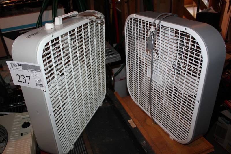 lot 237 image: Lot of (2) Box Fans
