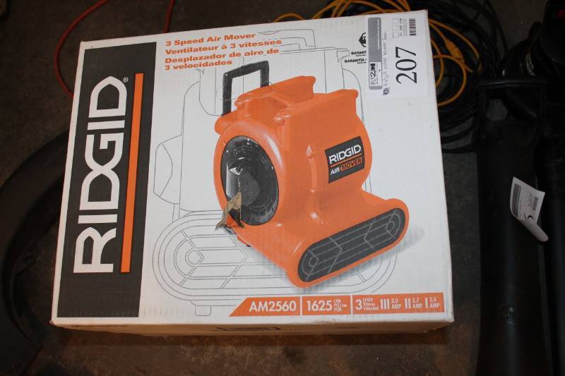 lot 207 image: Ridgid 3-Speed Air Mover
