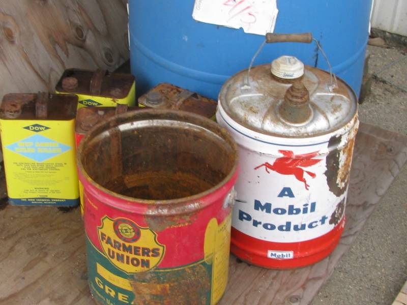 Advertising Cans & Barrel