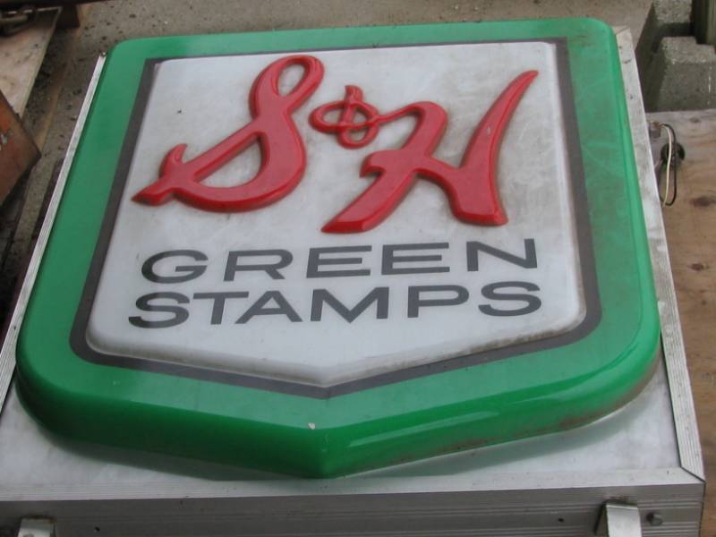 S & H Green Stamp Sign