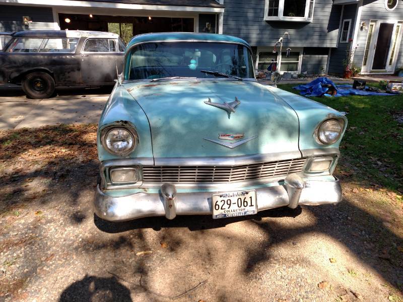 lot 2 image: 1956 Chevy 210 4 Door Sedan, 265 2 ...