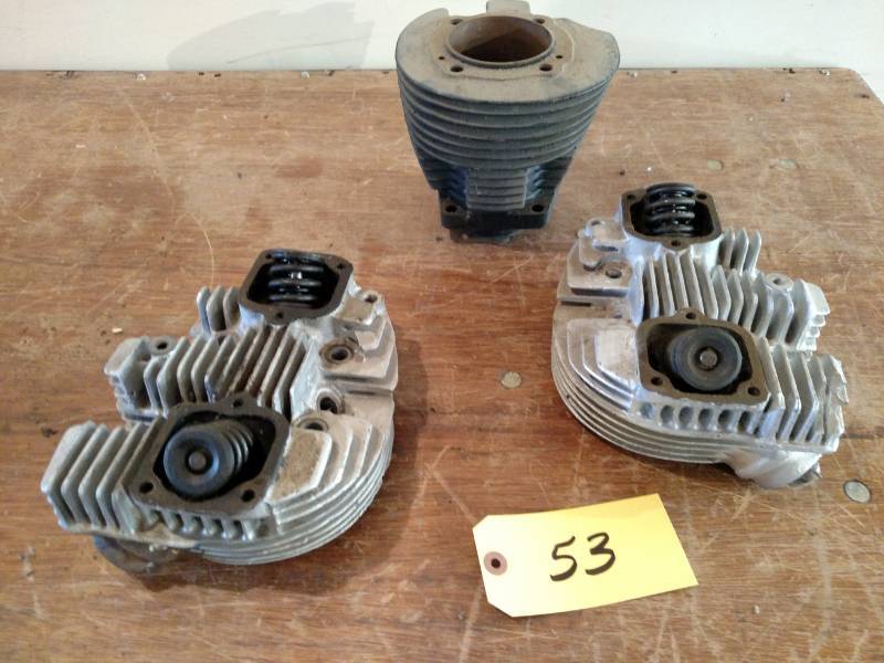 lot 53 image: (2) 900 cc Ironhead Sportster Heads...