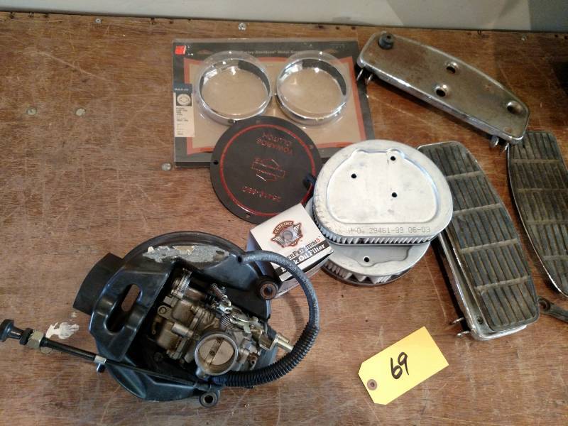 lot 69 image: Asstd Harley Davidson Parts...
