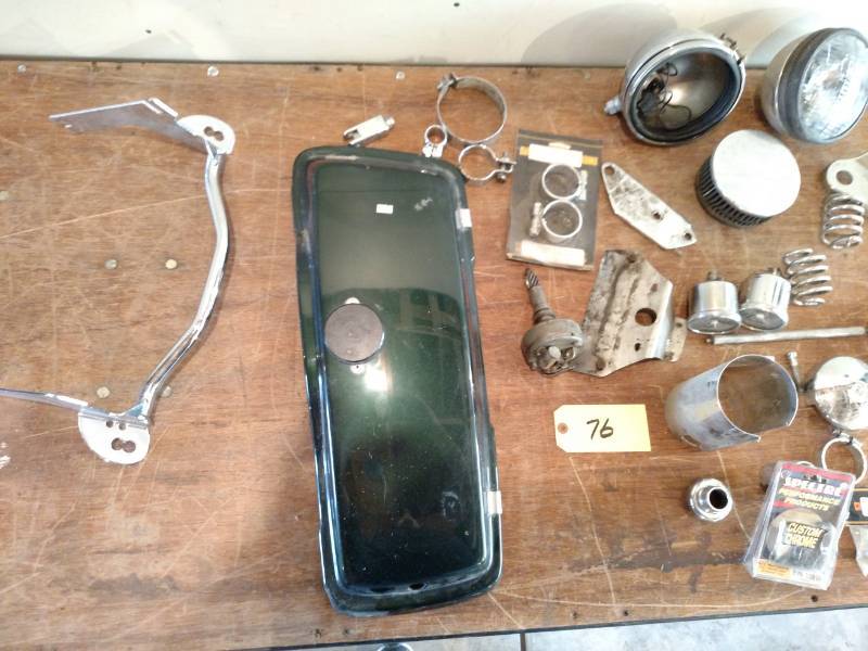 lot 76 image: Asstd Harley Davidson Parts...