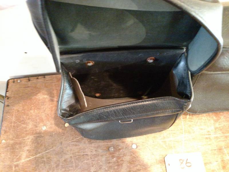 lot 86 image: Leather Saddle Bags...