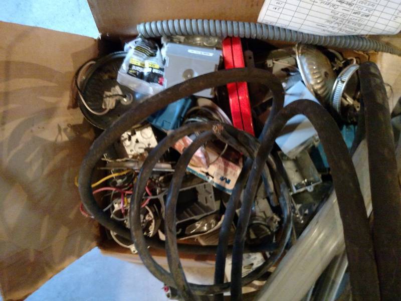 lot 109 image: Asstd Electrical in (2) Boxes...