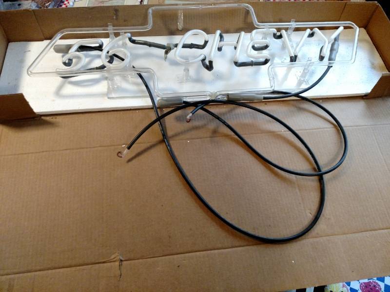 lot 124 image: 56 Chevy Neon Light